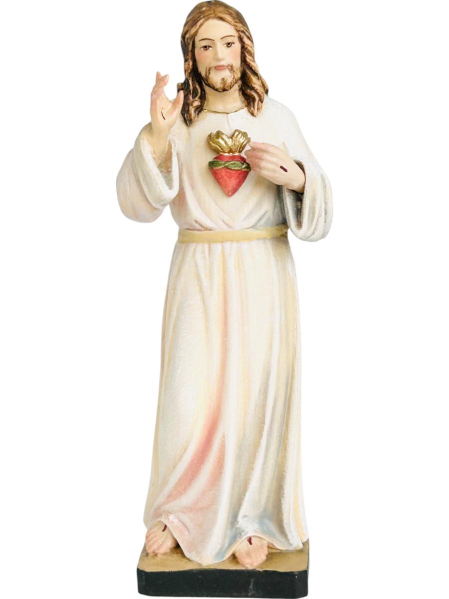 Jésus-Christ miséricordieux avec rayons en bois