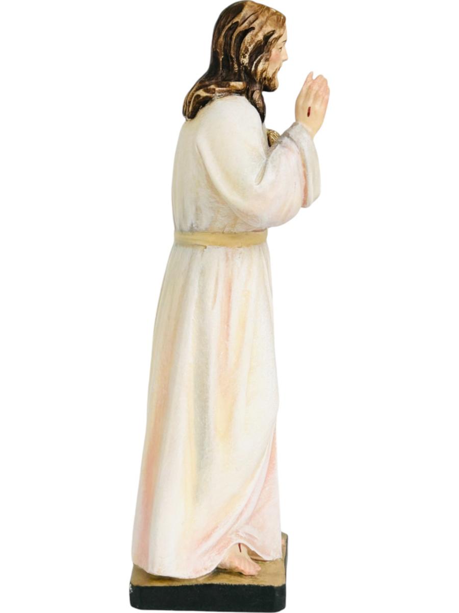 Jésus-Christ miséricordieux avec rayons en bois