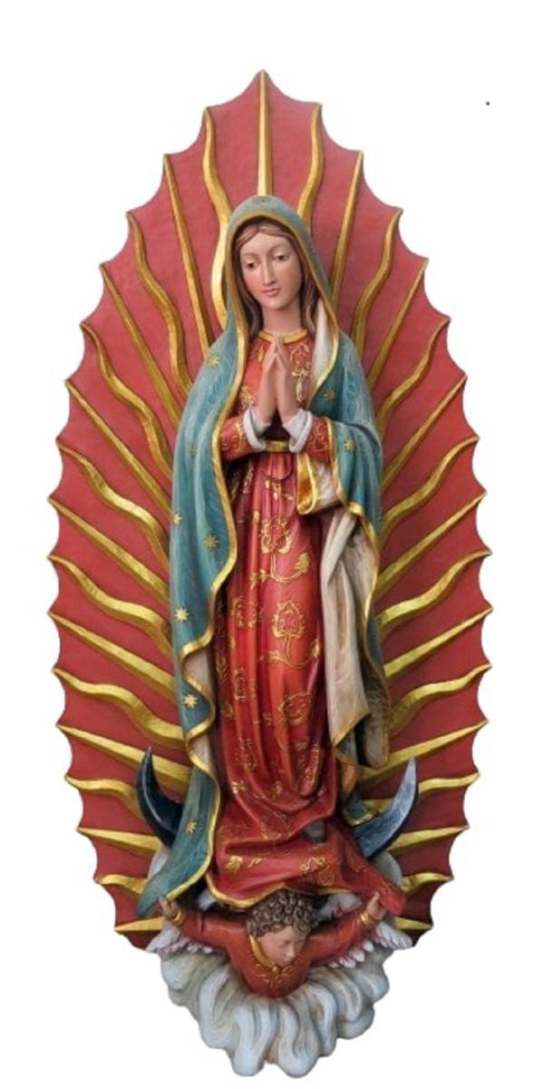 Notre Dame de Guadalupe en fibres de verre
