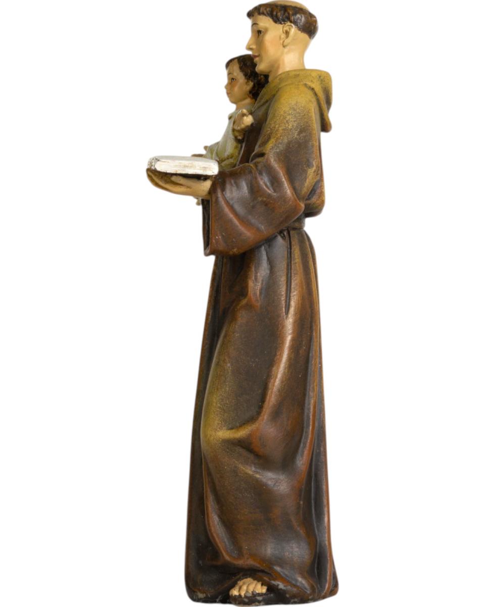 Saint Antoine de Padoue en pâte de bois