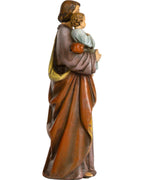 Heiliger Josef mit Kind und Lilie aus Kunstharz