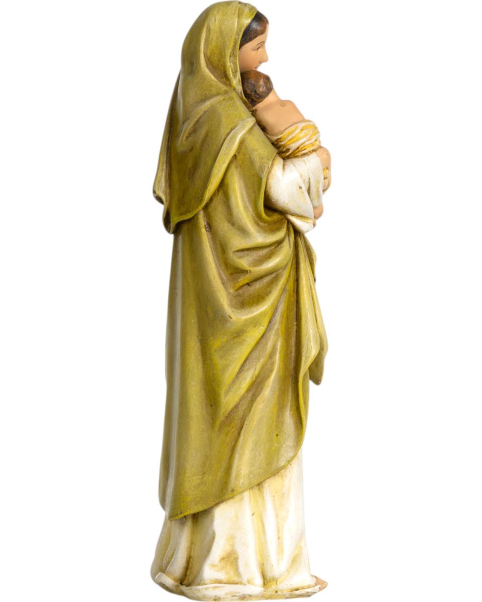 Mary with Child and Sheep wood paste