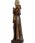 St. Padre Pio from Pietrelcina in paste of wood