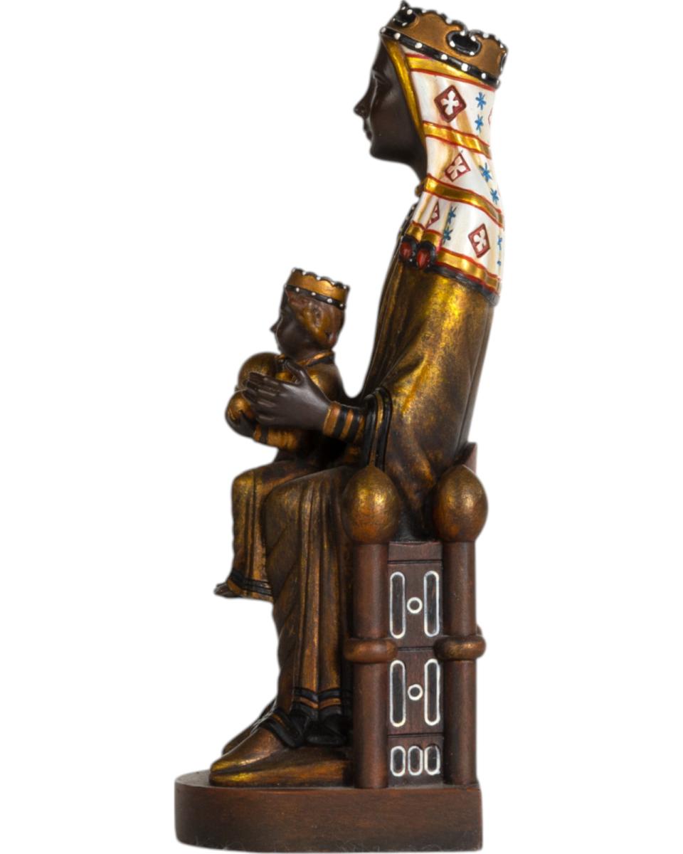 Notre-Dame de Montserrat en pâte de bois
