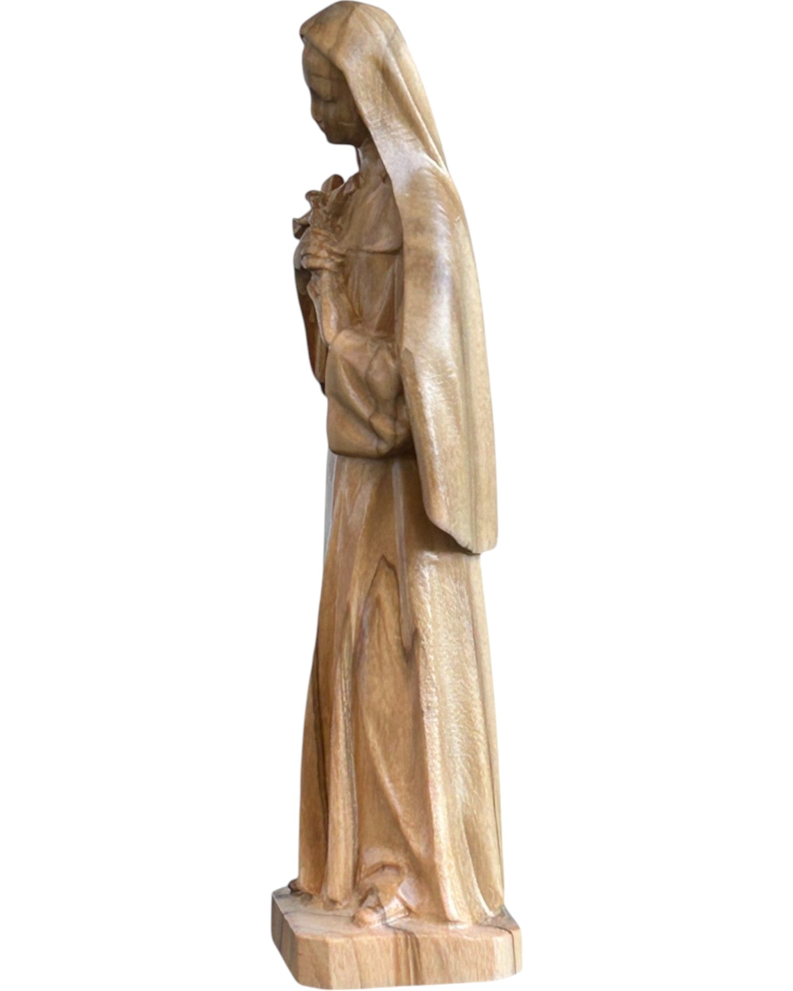 Heilige Rita aus Cascia aus Holz - mit Ölfarben lasiert