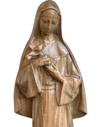 Statue en bois de Sainte Rita de Cascia