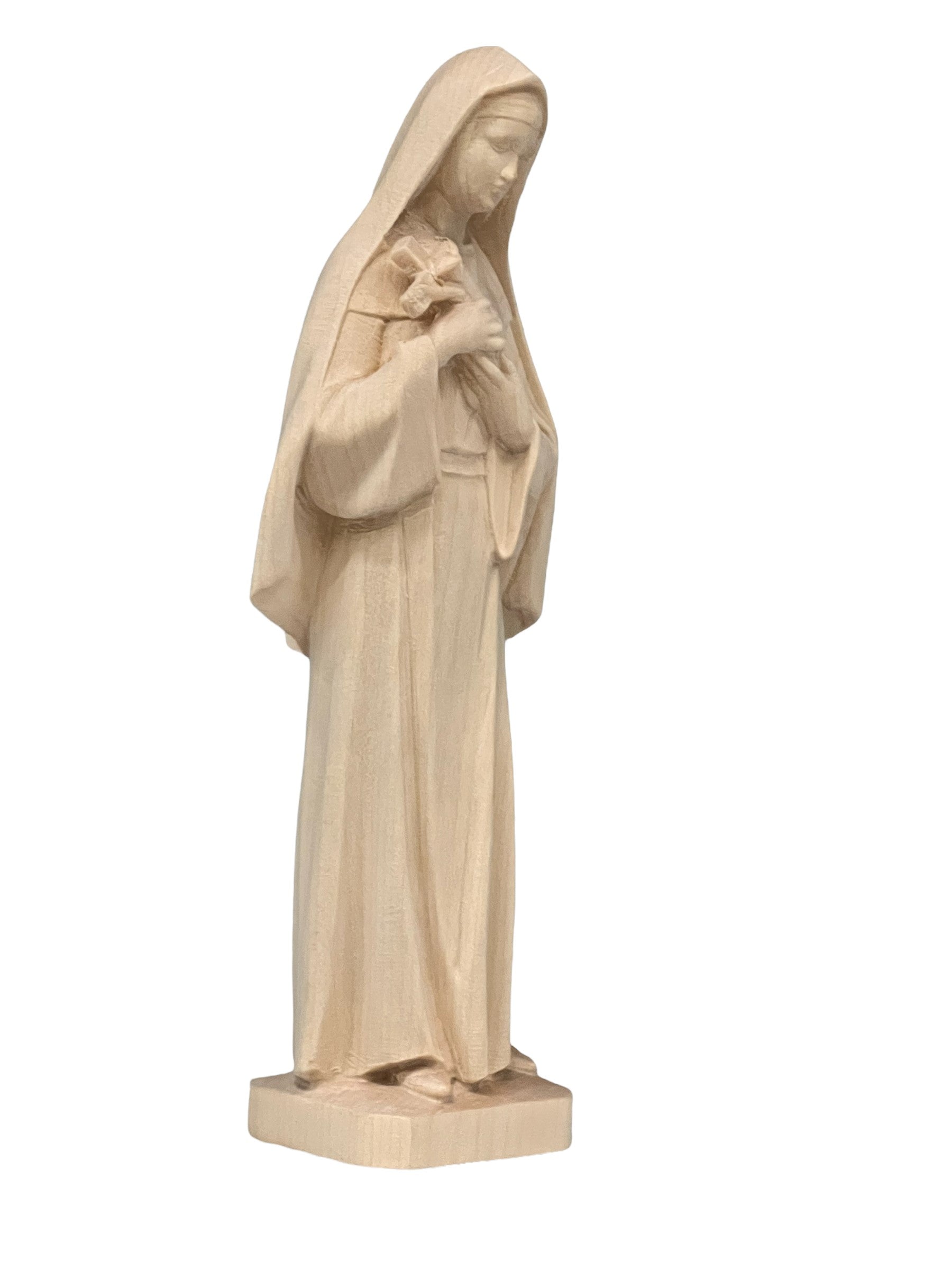 Heilige Rita aus Cascia aus Holz - mit Ölfarben lasiert
