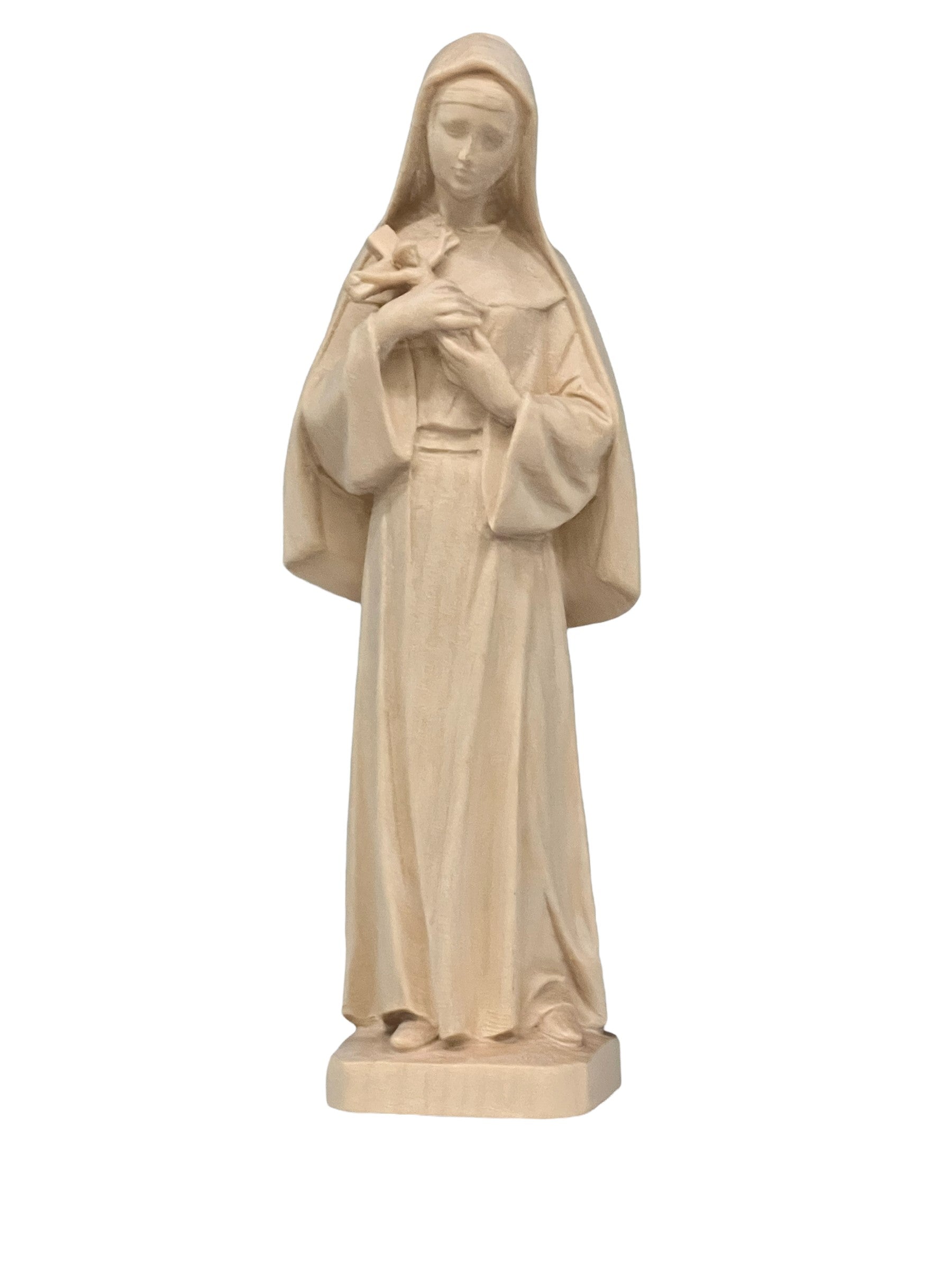 Heilige Rita aus Cascia aus Holz - mit Ölfarben lasiert
