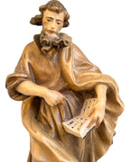Heiliger Matthäus mit Buch und Schwert - mit Ölfarben lasiert