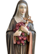 Hl. Theresia von Lisieux mit Rosen - Natur