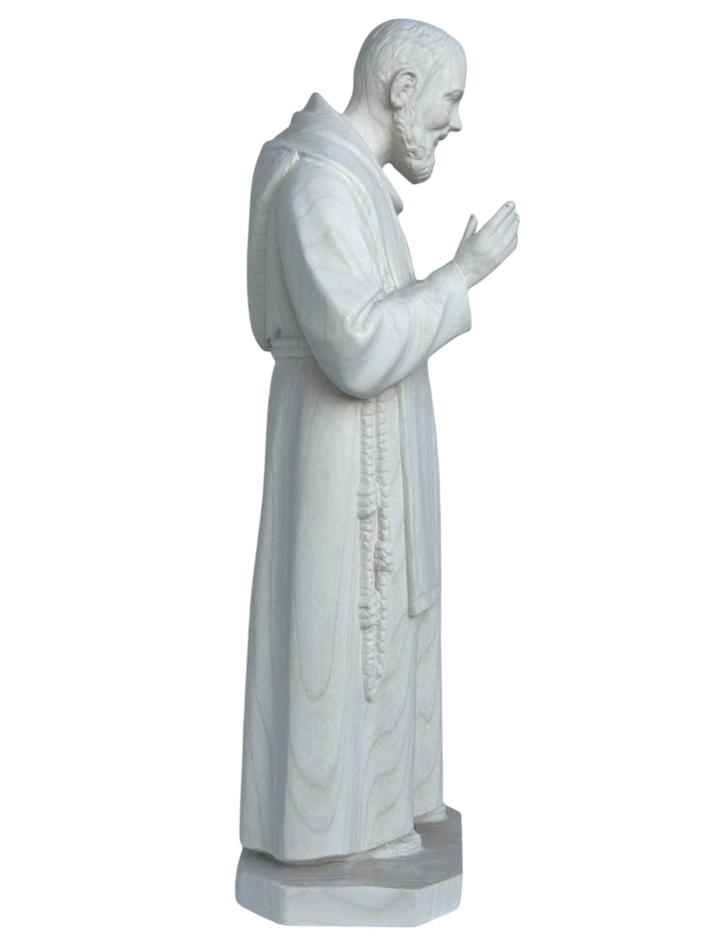 Padre Pio avec stigmates en bois