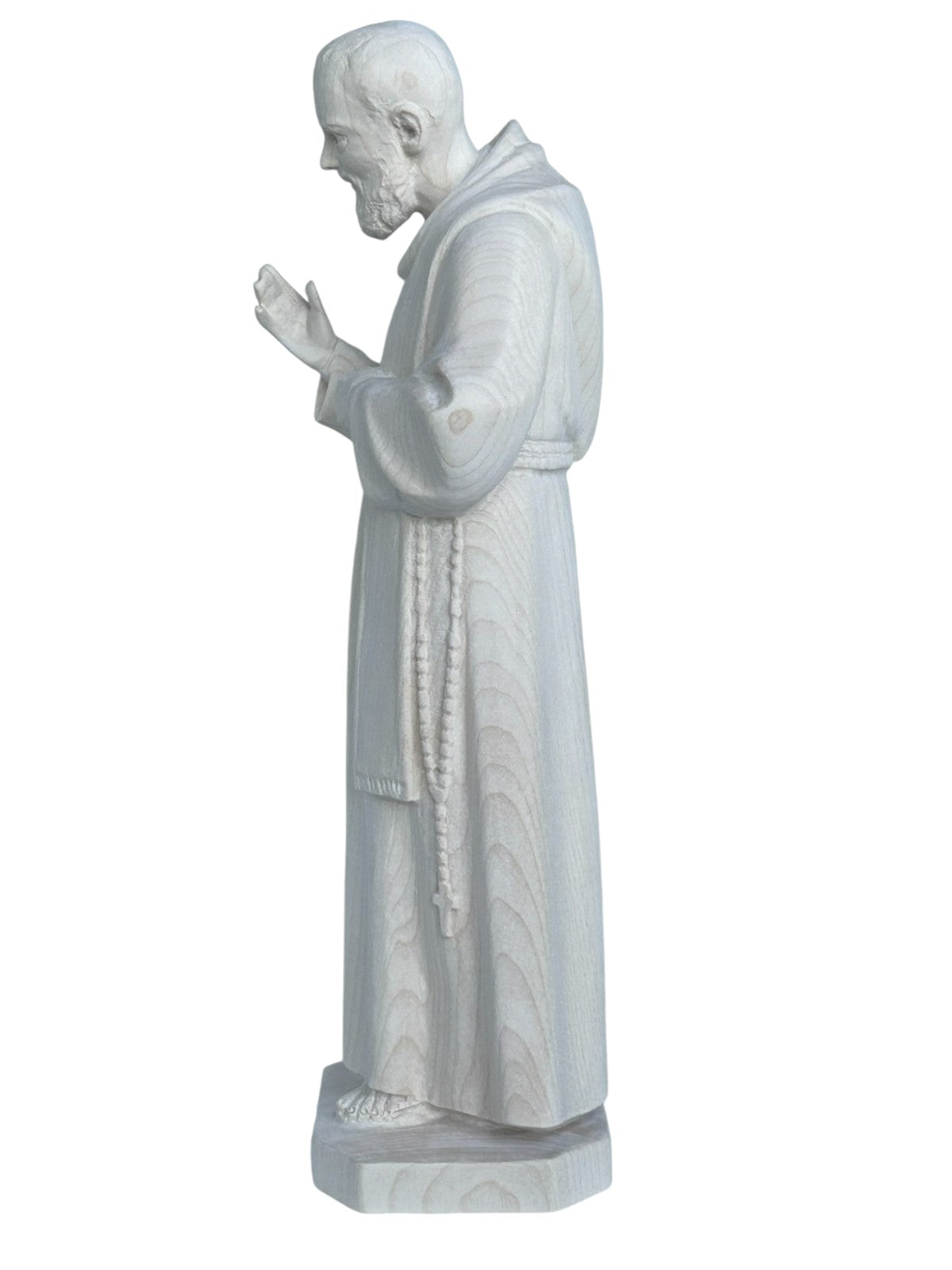 Padre Pio avec stigmates en bois