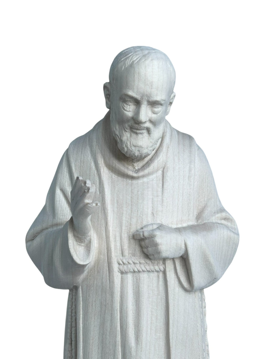 Padre Pio avec stigmates en bois