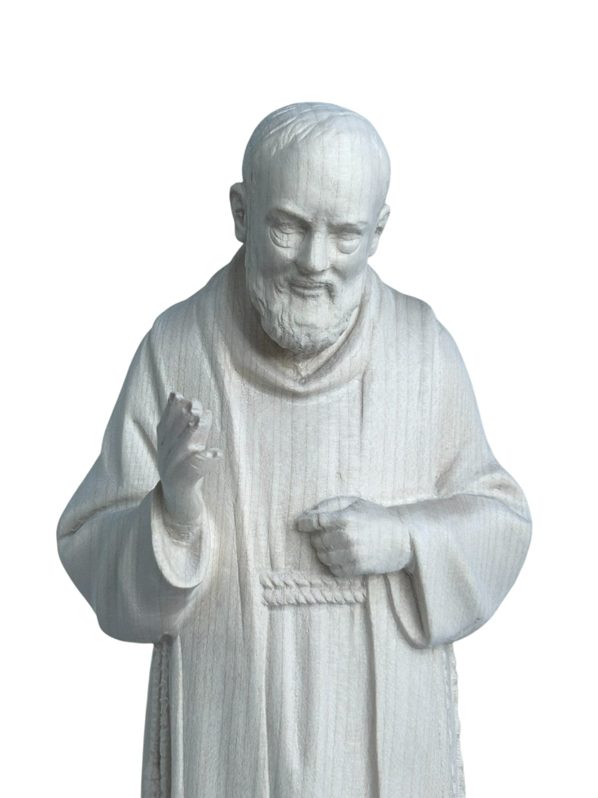 Padre Pio avec stigmates en bois