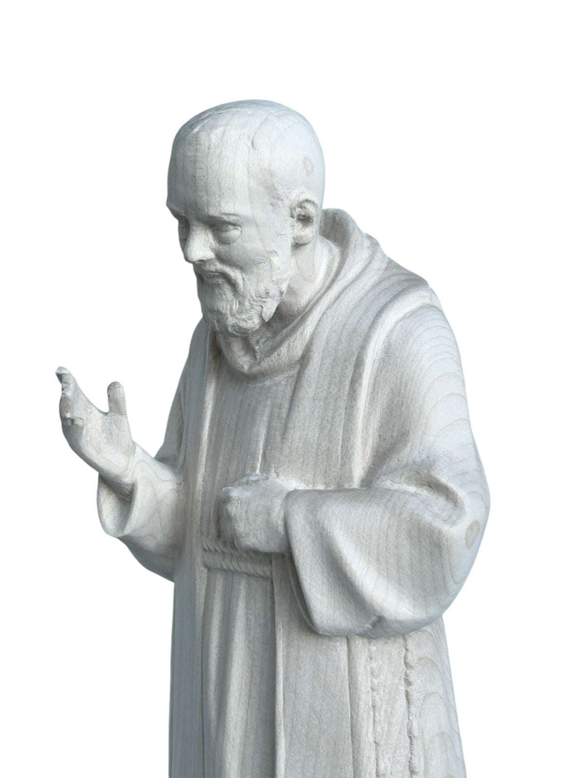Padre Pio avec stigmates en bois