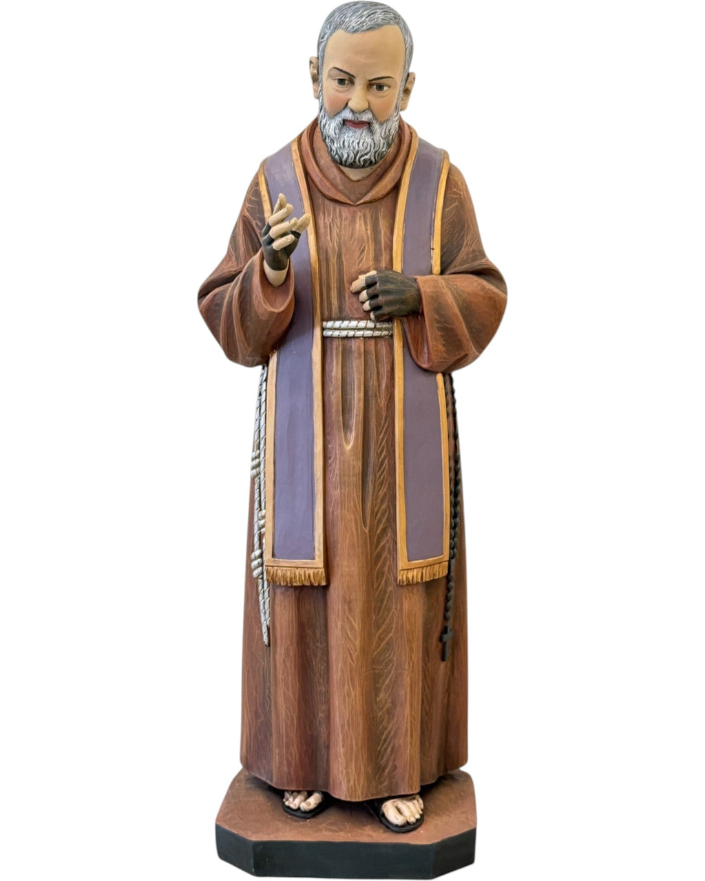 Sacred Statue of Padre Pio in Fiberglass – 120 cm