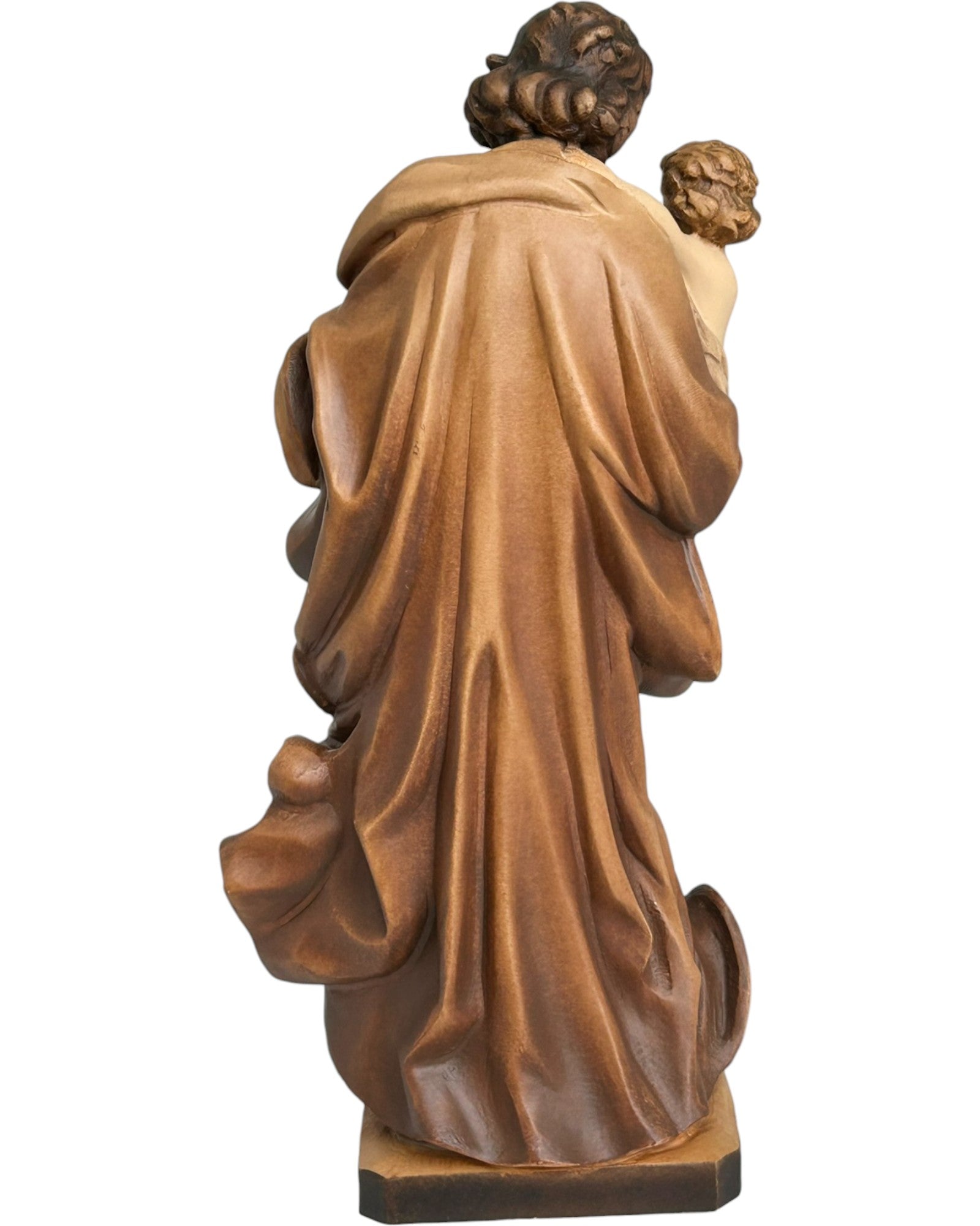 Saint Joseph avec l'enfant en bois