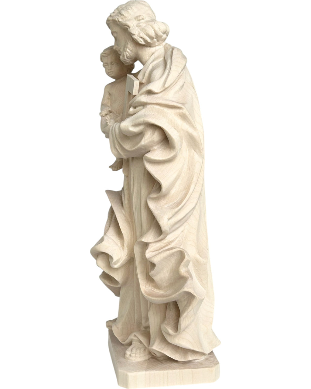 Saint Joseph avec l'enfant en bois