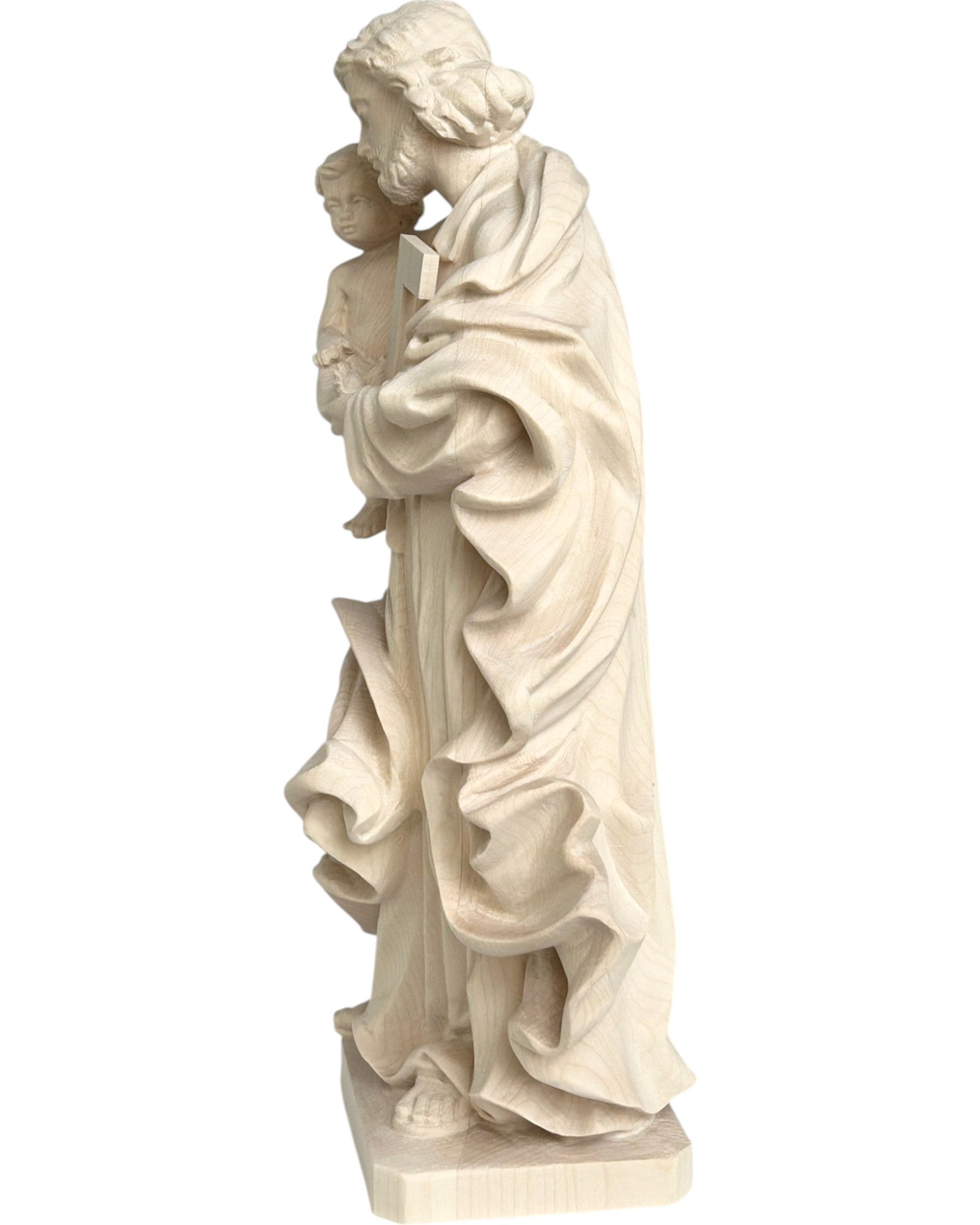 Saint Joseph avec l'enfant en bois