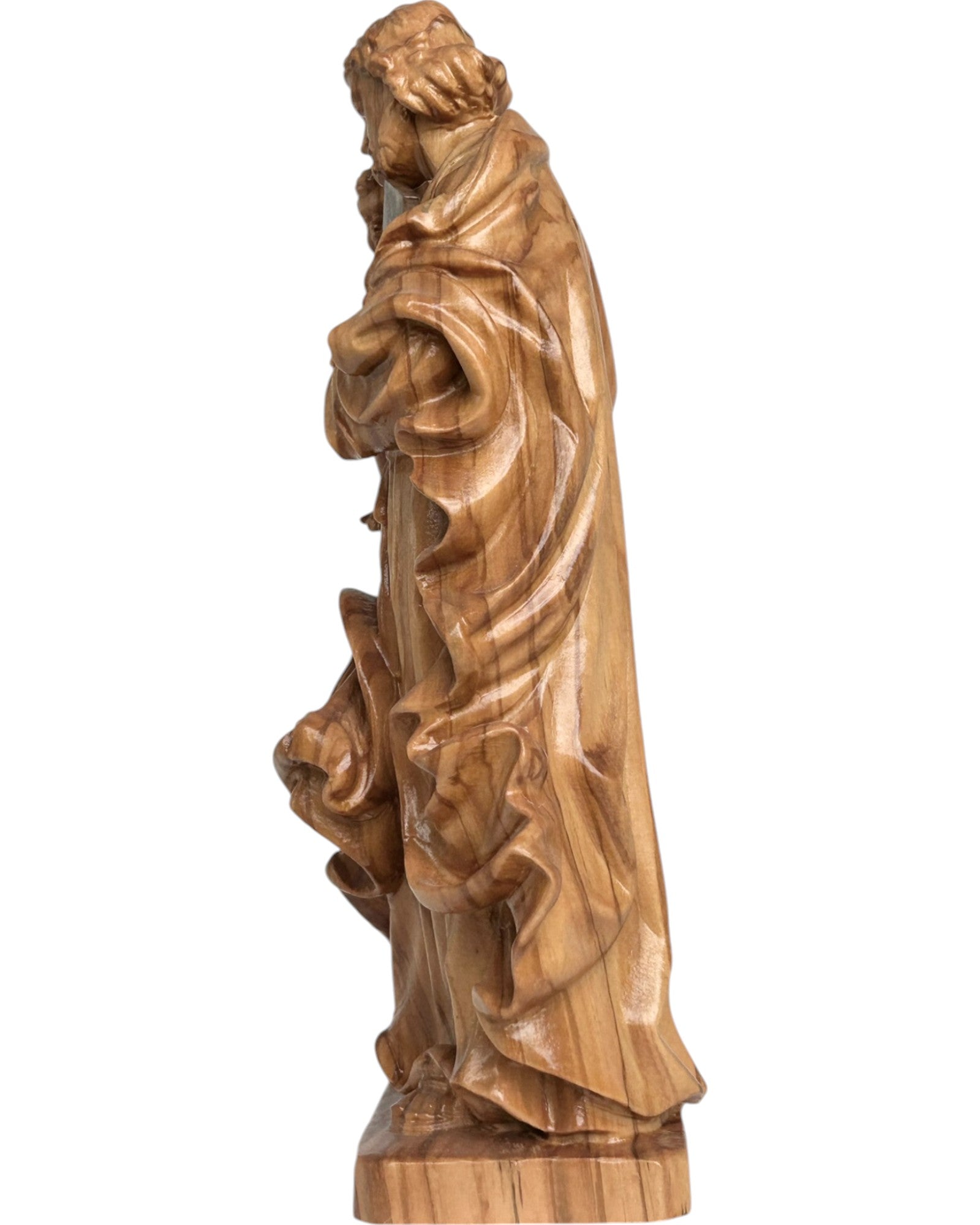 Saint Joseph avec l'enfant en bois