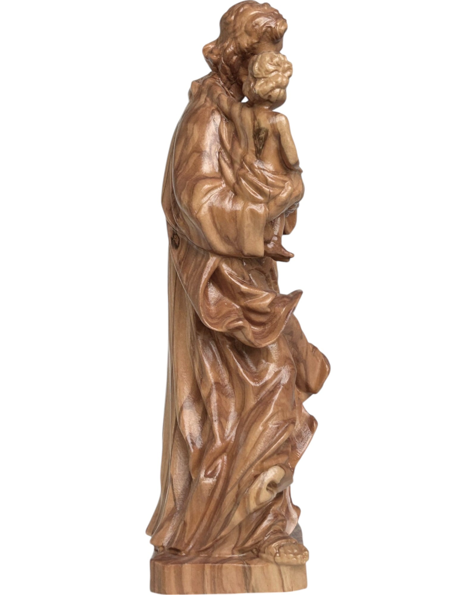 Saint Joseph avec l'enfant en bois