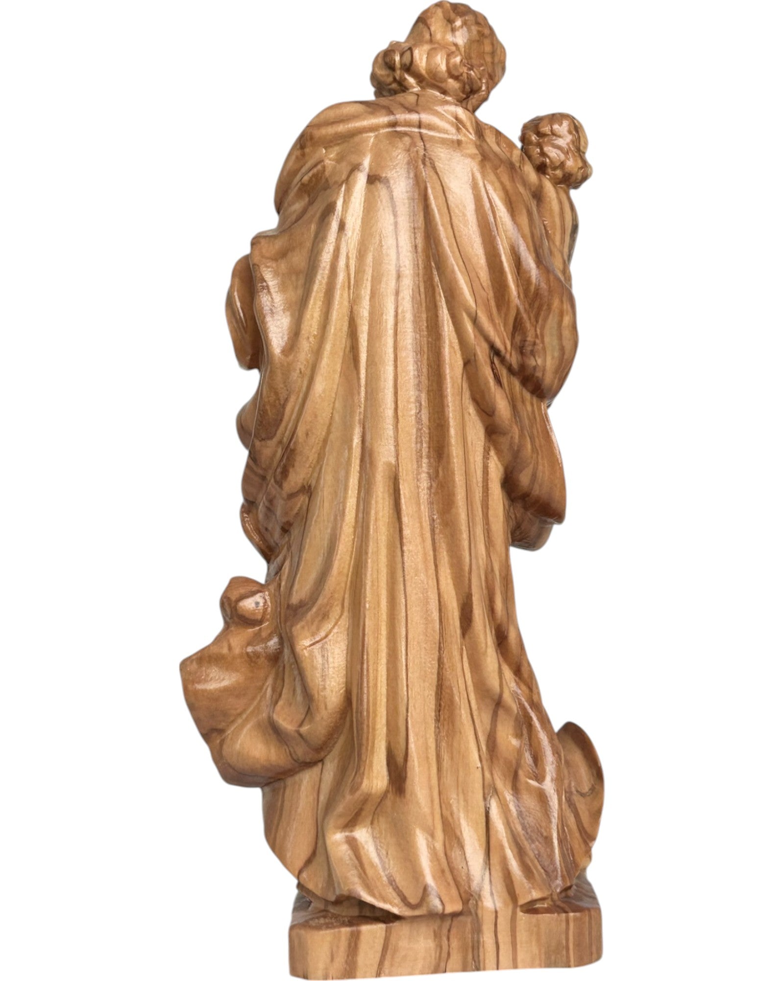 Saint Joseph avec l'enfant en bois