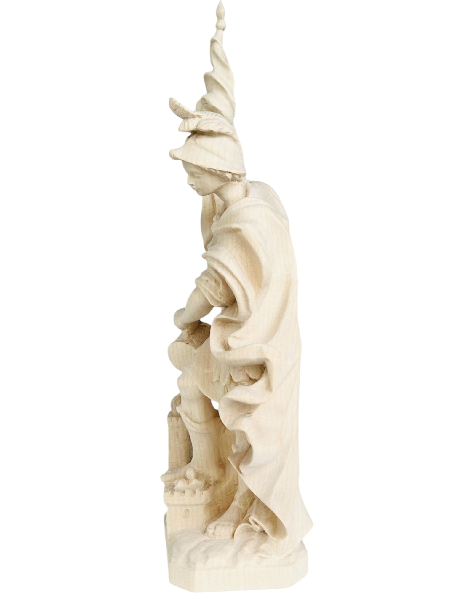 Saint Florian avec drapeau en bois