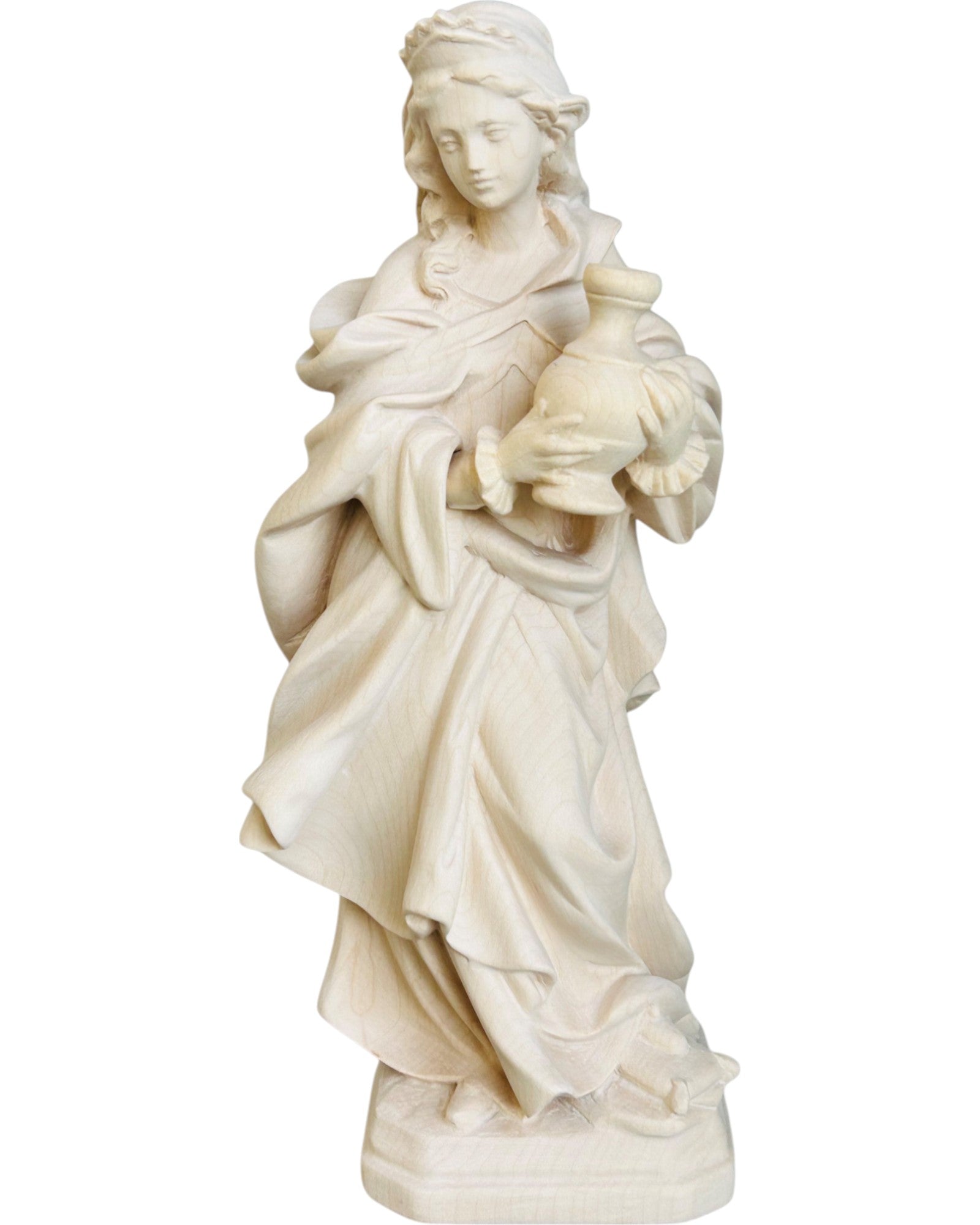 Heilige Maria Magdalena in Holz geschnitzt - mit Ölfarben lasiert