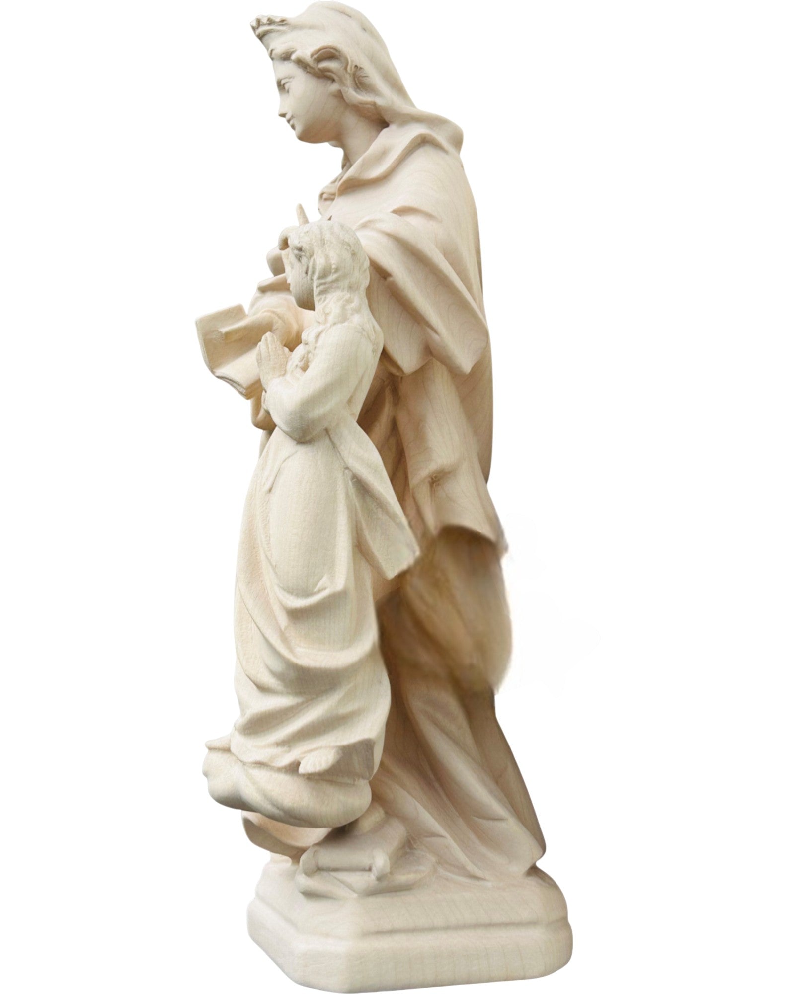 Sant'Anna ritratta con bimba in legno