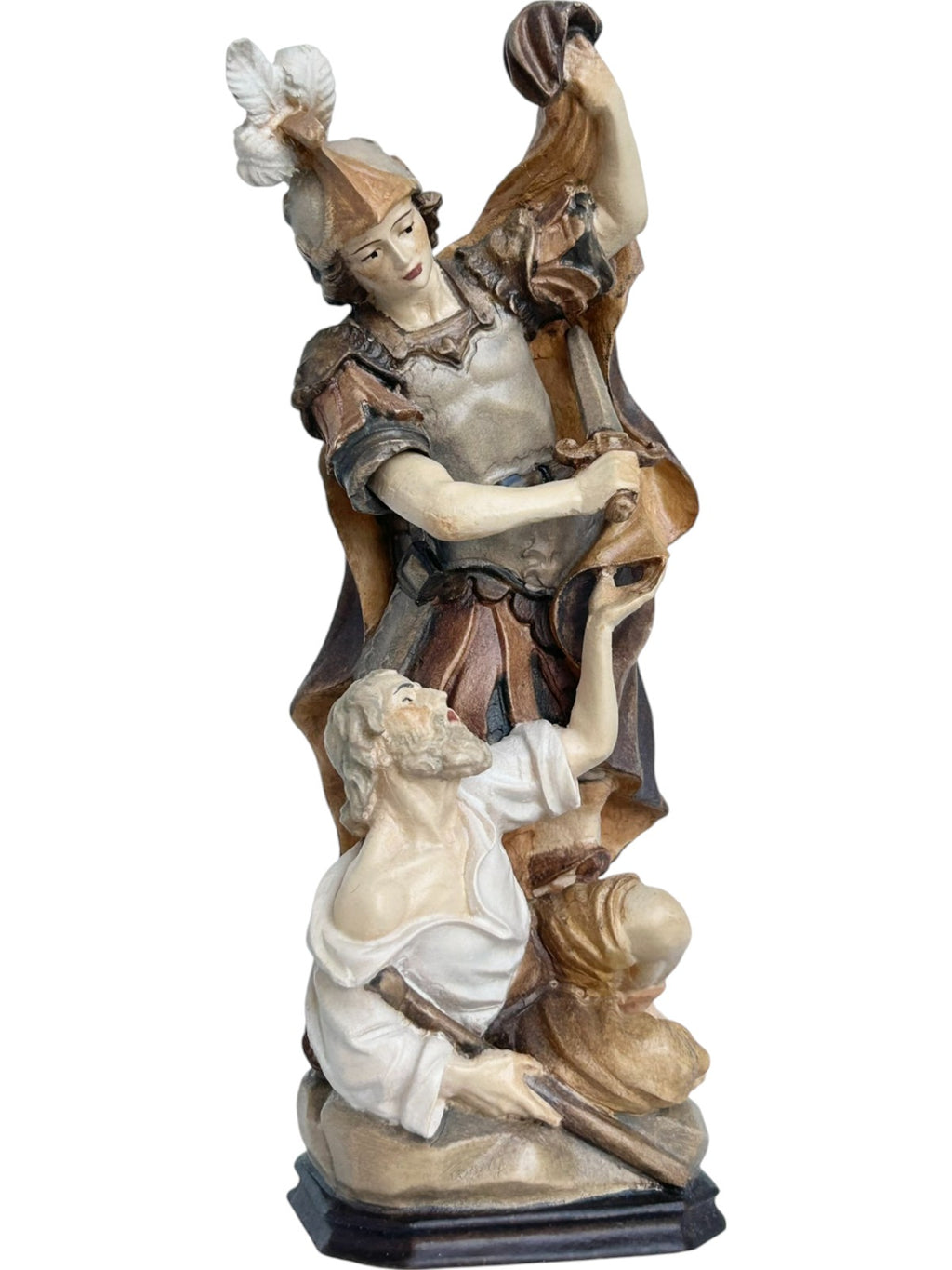 St. Martin sculpté dans du bois d'érable