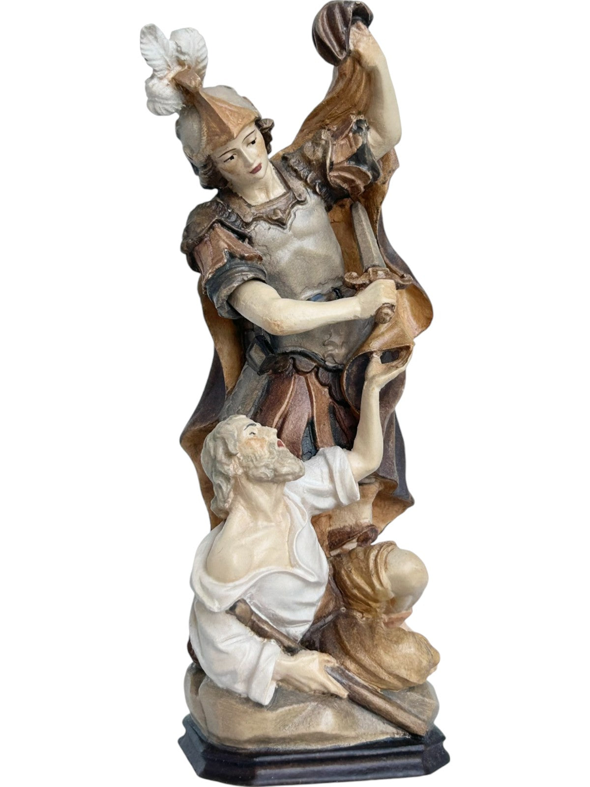 St. Martin sculpté dans du bois d'érable