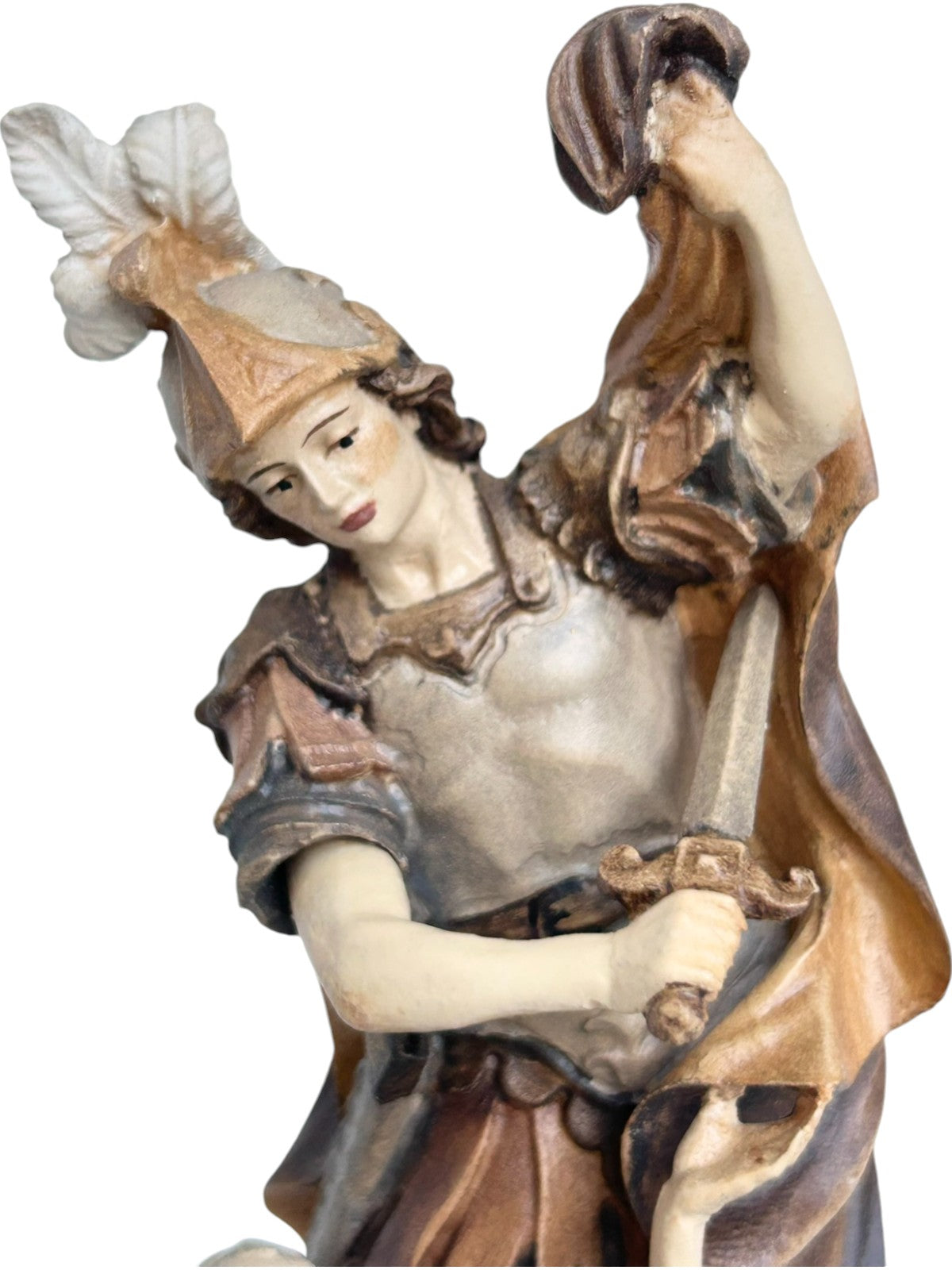 St. Martin sculpté dans du bois d'érable