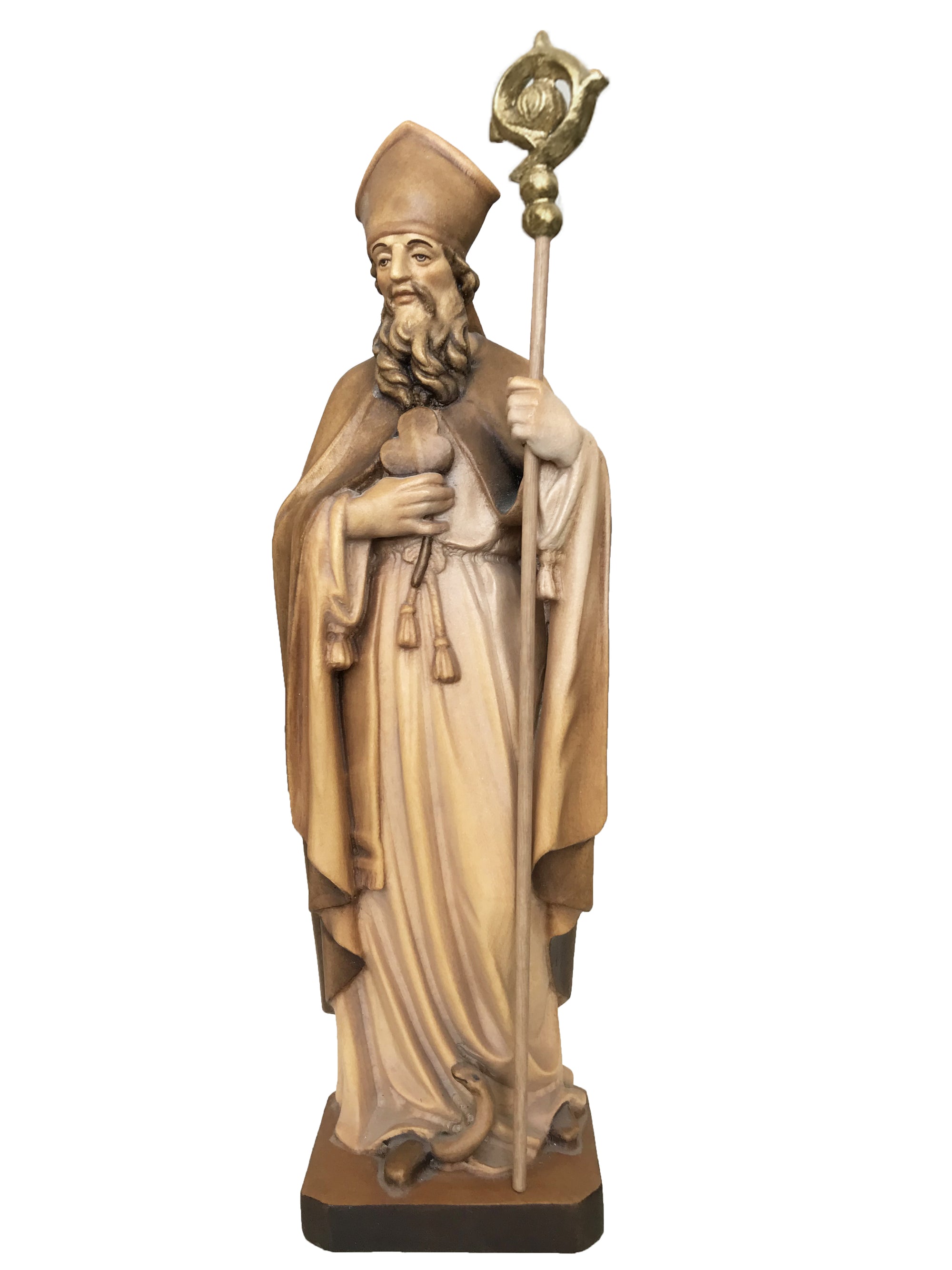 Saint Patrick sculpté en bois