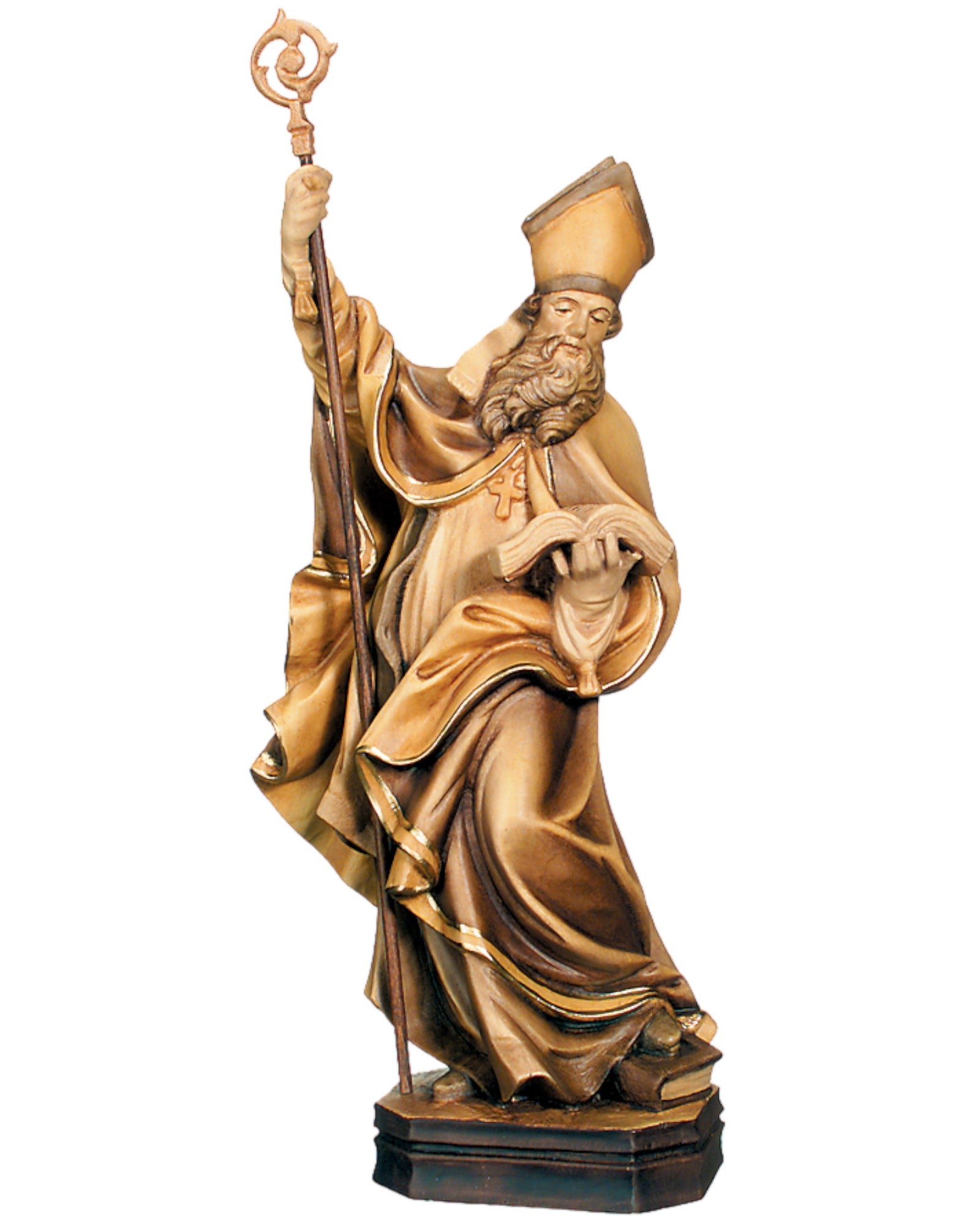 St. Albinus représenté avec un livre en bois