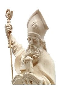 St. Gebhard de Constance avec livre en bois