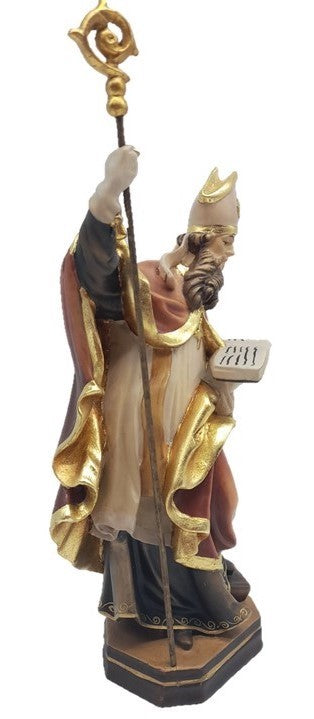 Saint-Nicolas avec un livre et trois sphères en bois
