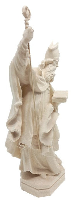 Saint-Nicolas avec un livre et trois sphères en bois