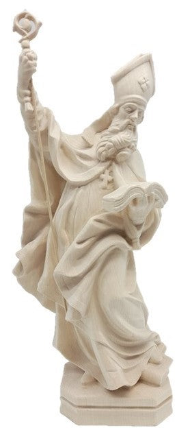 Saint-Nicolas avec un livre et trois sphères en bois