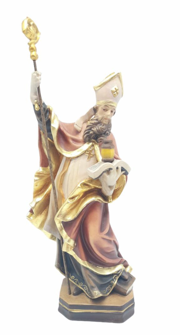 San Ruperto con libro e saliera in legno