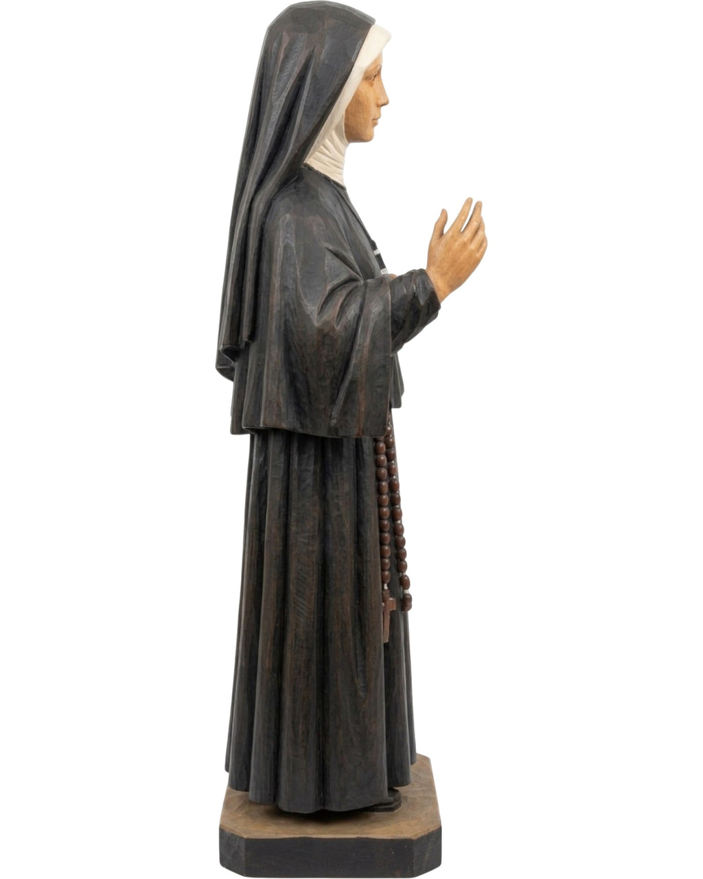 Santa Faustina Kowalska | Statua in Legno di Tiglio 120 cm Intagliata a Mano – Esemplare Unico