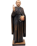 Saint Ignatius of Loyola – 120 cm Wooden Statue, Hand‑Carved | Unique Piece