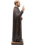 Saint Ignatius of Loyola – 120 cm Wooden Statue, Hand‑Carved | Unique Piece