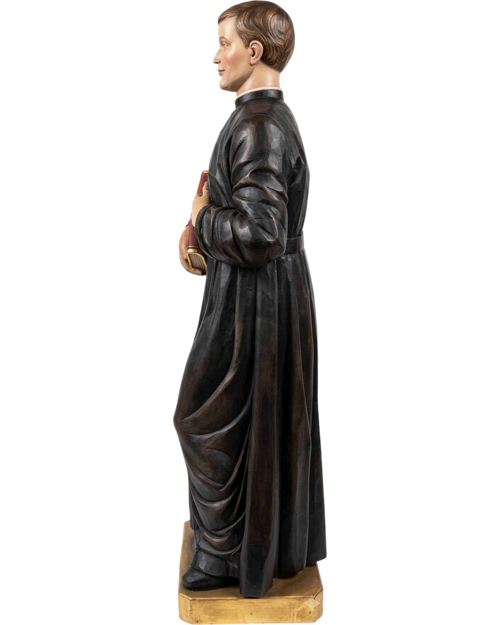 San Michele McGivney – Statua in Legno 120 cm Intagliata a Mano | Pezzo Unico Val Gardena
