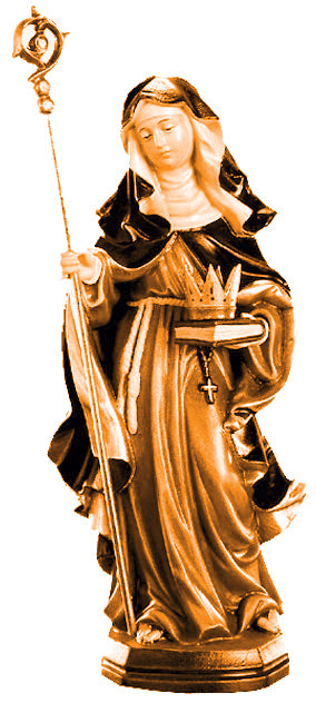 St. Crescence avec colombe et croix en bois
