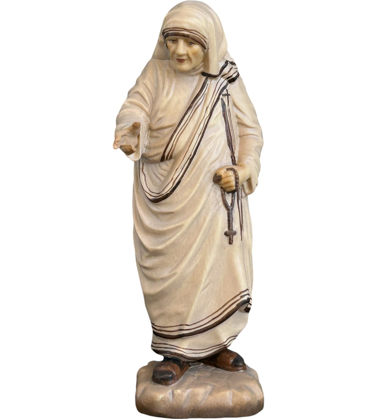 Statua Madre Teresa di Calcutta di legno