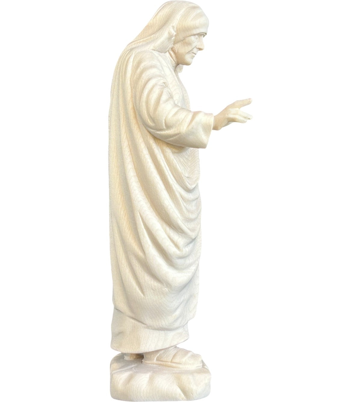Mutter Teresa von Kalkutta Statue aus Holz - mit Ölfarben lasiert
