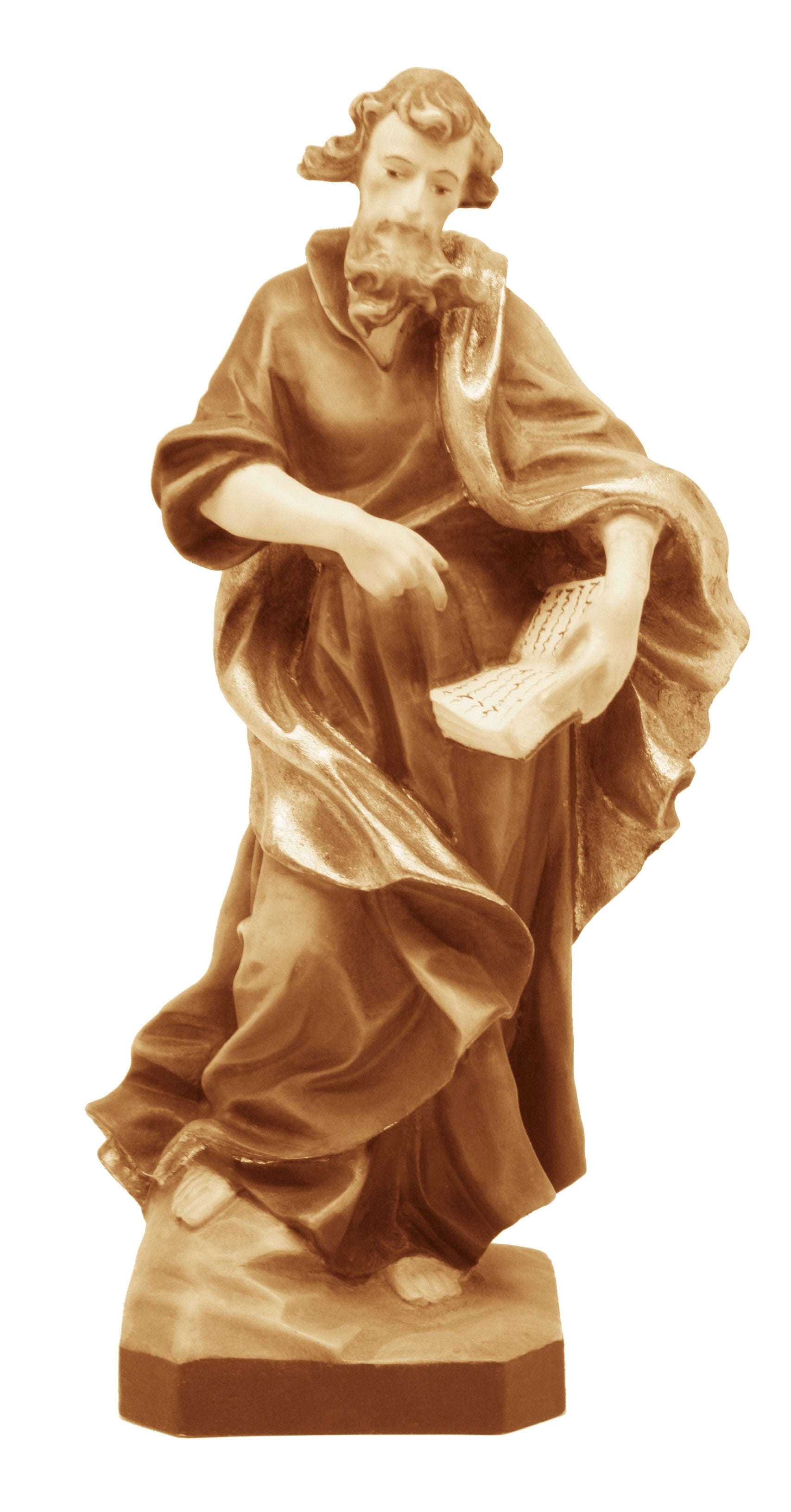 Saint Jacob en bois avec livre