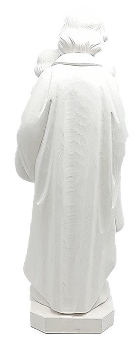 St. Joseph avec lys en fibre de verre