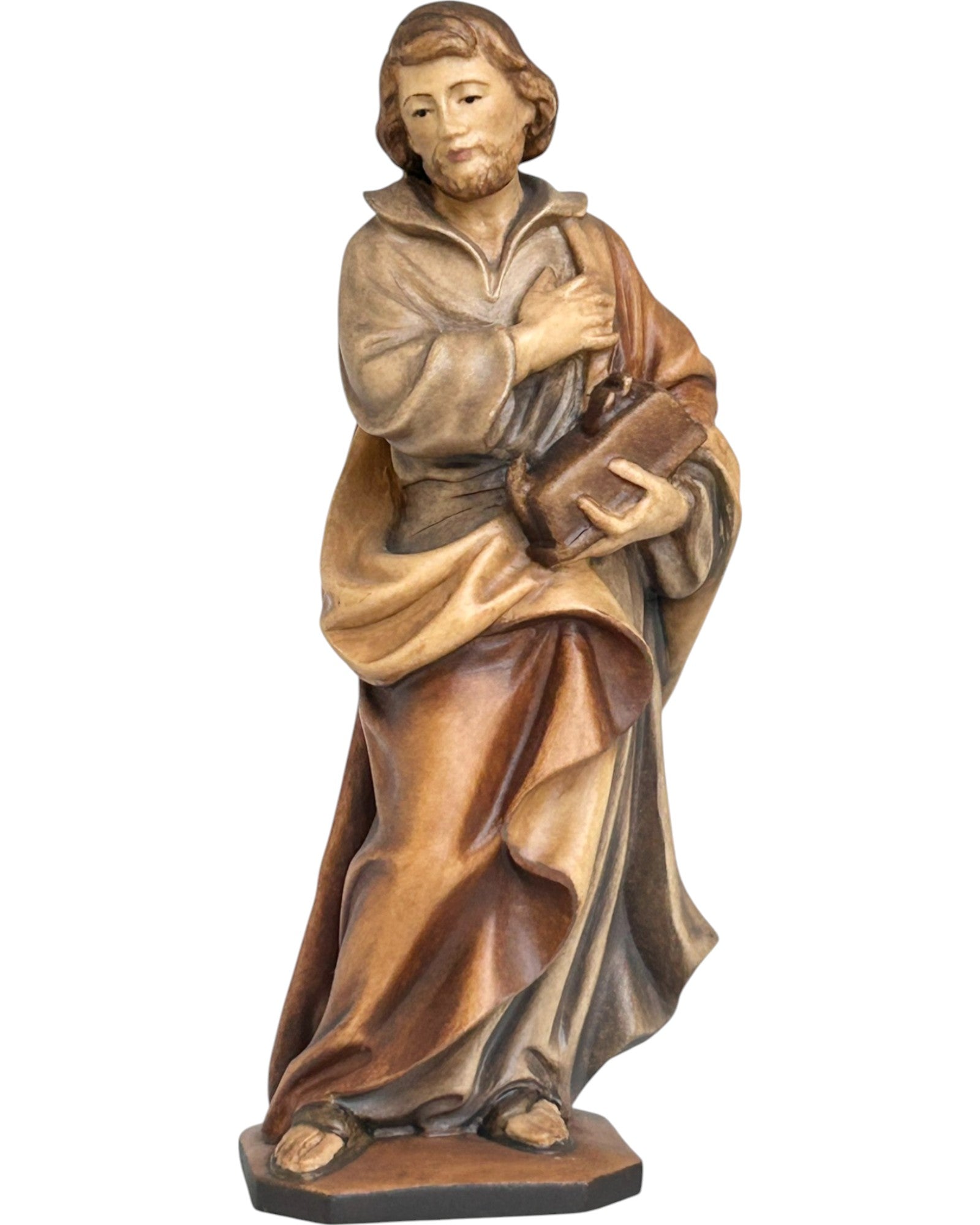 Saint Joseph the Worker with Planer wood carved statue - color – Dolfi