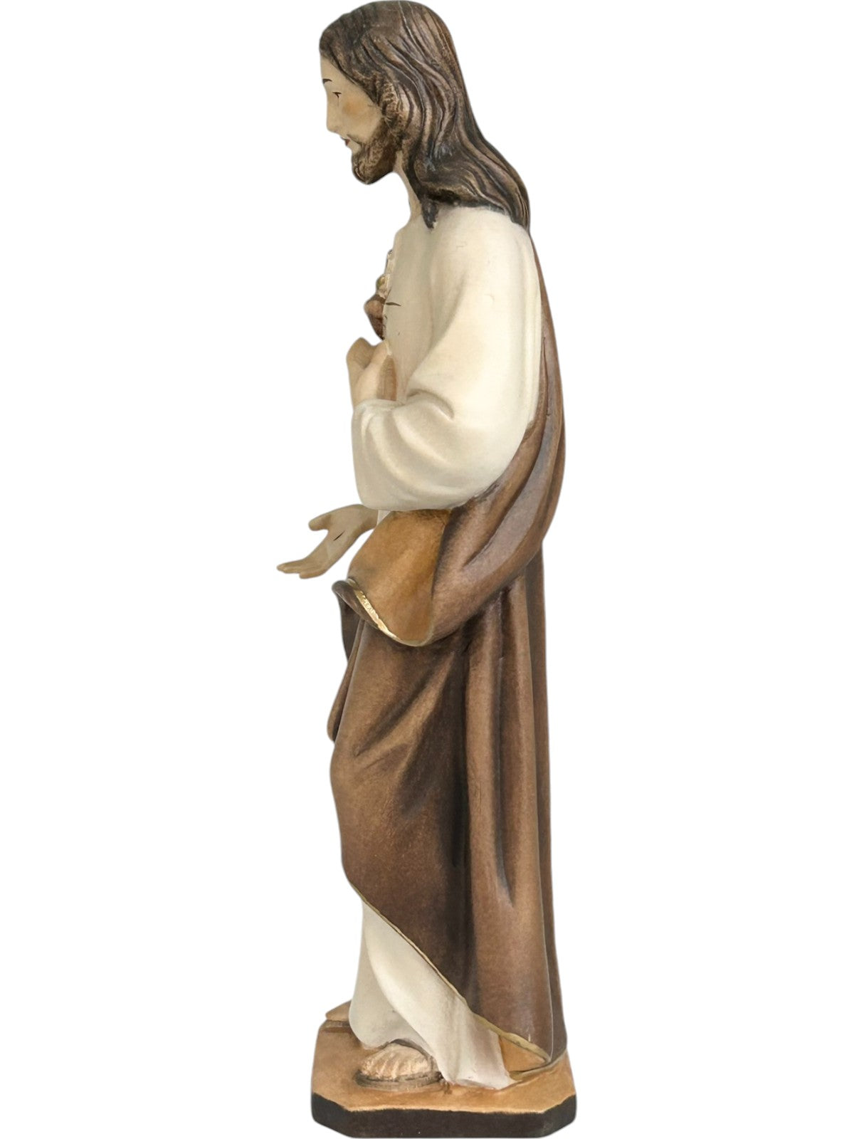 Sacro Cuore di Gesù scolpito in legno